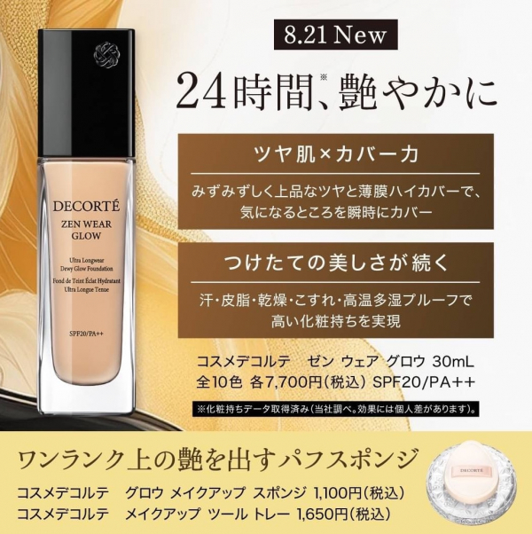 パフ付き)コスメデコルテ ゼン ウェア グロウ N16
